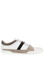 DIOR HOMME - SNEAKERS IN PELLE PERFORATA - BIANCO