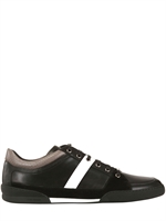 DIOR HOMME - SNEAKERS IN PELLE PERFORATA - NERO