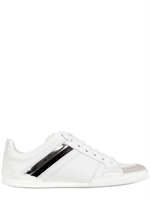 DIOR HOMME - SNEAKERS IN PELLE - BIANCO/NERO