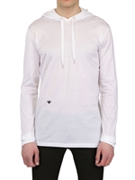DIOR HOMME - BEE EMBROIDERED HOODED JERSEY T-SHIRT - WHITE