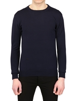 DIOR HOMME - BEE EMBROIDERED WOOL SWEATER - NAVY