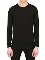 DIOR HOMME - BEE EMBROIDERED WOOL SWEATER - BLACK/BLACK