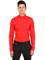 DIOR HOMME - COTTON POPLIN SHIRT - RED