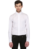DIOR HOMME - COTTON POPLIN SHIRT WITH CUFFLINKS - WHITE