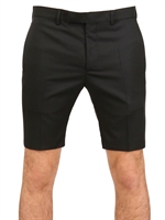DIOR HOMME - WOOL TOILE SHORTS - BLACK
