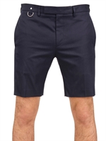 DIOR HOMME - COTTON GABARDINE D METAL HOOK SHORTS - NAVY