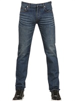 DIOR HOMME - 19CM USED DENIM JEANS - BLUE