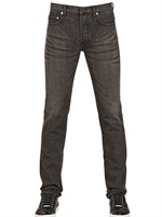 DIOR HOMME - 19CM USED DENIM JEANS - BLACK