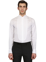 DIOR HOMME - COTTON PLASTRON SHIRT - WHITE