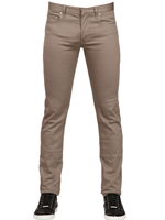 DIOR HOMME - 17.5CM SUPER SLENDER COTTON DENIM JEANS - CLAY