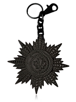 DSQUARED - MATT BRASS FLOWER PIN - BLACK