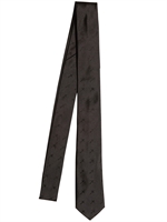 DSQUARED - 5CM MULTI CROSS JACQUARD SILK TIE - BLACK