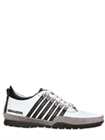 DSQUARED - SNEAKERS IN PELLE - BIANCO/NERO