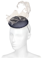 FRANCESCO BALLESTRAZZI - SPLASHING WATER PVC AND SILK HEADBAND - TRANSPARENT