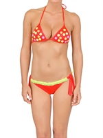 ALESSANDRO DELL'ACQUA - NEON SMARTIES LYCRA BIKINI - STRAWBERRY
