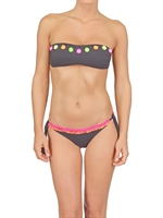 ALESSANDRO DELL'ACQUA - NEON SMARTIES LYCRA BIKINI - GREY