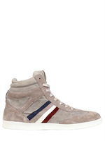 SERAFINI SPORT GOLD EDITION - SNEAKERS IN PELLE E CAMOSCIO CON ZEPPA 50MM - GRIGIO