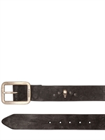 SENDRA - 40MM LEDERGÜRTEL MIT SCHÄDELNIETEN - SCHWARZ