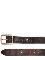 SENDRA - 40MM LEDERGÜRTEL MIT SCHÄDELNIETEN - BRAUN