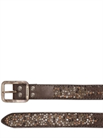 SENDRA - 40MM LEDERGÜRTEL MIT NIETEN - BRAUN
