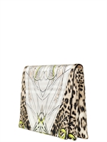 ROBERTO CAVALLI - POCHETTE MAXI IN SETA STAMPATA - MULTICOLORE