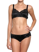DOLCE & GABBANA - REGGISENO IN RASO STRETCH - NERO