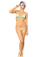 MISSONI - REVERSIBLE LUREX VISCOSE KNIT BIKINI - MULTI