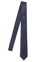 DIOR HOMME - 6CM BEE SILK TIE - BLUE/WHITE