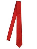 DIOR HOMME - 6CM BEE SILK TIE - RED/WHITE