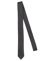 DIOR HOMME - 5CM MICRO SILK JACQUARD LOGO TIE - NAVY