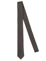 DIOR HOMME - 5CM MICRO SILK JACQUARD LOGO TIE - BLACK