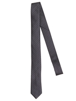 DIOR HOMME - 5CM MICRO SILK JACQUARD DIOR LOGO TIE - NAVY
