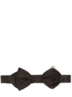 DIOR HOMME - SATIN POINTED BOW TIE - BLACK