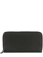 DIOR HOMME - WEICHE BRIEFTASCHE AUS NARBLEDER MIT LANGEM ZIP - SCHWARZ