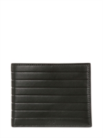 DIOR HOMME - PLISSIERTE, WEICHE LEDERBRIEFTASCHE - SCHWARZ