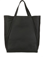 DIOR HOMME - GRAINED CALFSKIN SHOPPER TOTE - BLACK