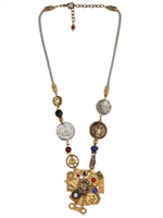 ONE OFF - SPIRIT OF EMPIRE NECKLACE - GOLD/ BLUE