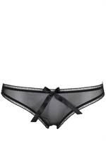 LASCIVIOUS - SLIP IN TULLE - NERO