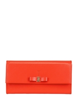 SALVATORE FERRAGAMO - PORTAFOGLIO CONTINENTAL IN PELLE SAFFIANO - DARK ORANGE