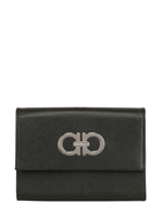 SALVATORE FERRAGAMO - PORTAFOGLIO PICCOLO IN PELLE SAFFIANO - NERO