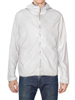 GIORGIO BRATO - SUPER LIGHT HOODED NAPPA LEATHER JACKET - ICE