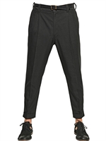 DOLCE & GABBANA - PANTALONI IN COTONE ARMATURATO 17CM - ANTRACITE