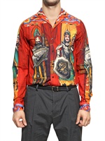 DOLCE & GABBANA - STRING PUPPET PRINT POPLIN SHIRT - MULTI