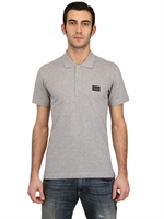 DOLCE & GABBANA - PIQUET POLO SHIRT - HELLGRAU