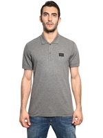 DOLCE & GABBANA - PIQUET POLO SHIRT - GRAU MELANGE
