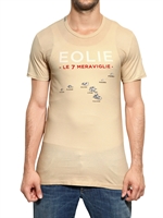 DOLCE & GABBANA - ÄOLISCH BERDRUCKTES INSEL JERSEY T-SHIRT - BEIGE