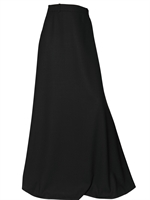 SAINT LAURENT - GONNA LUNGA IN LANA SABLÈ - NERO