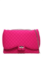 LEGHILÀ - GESTEPPTE SCHULTERTASCHE AUS NEOPREN - FUCHSIA/PURPLE