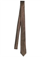 SAINT LAURENT - 4CM SILK LAME' TIE - GOLD