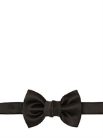 SAINT LAURENT - CLASSIC SILK SATIN BOW TIE - BLACK
